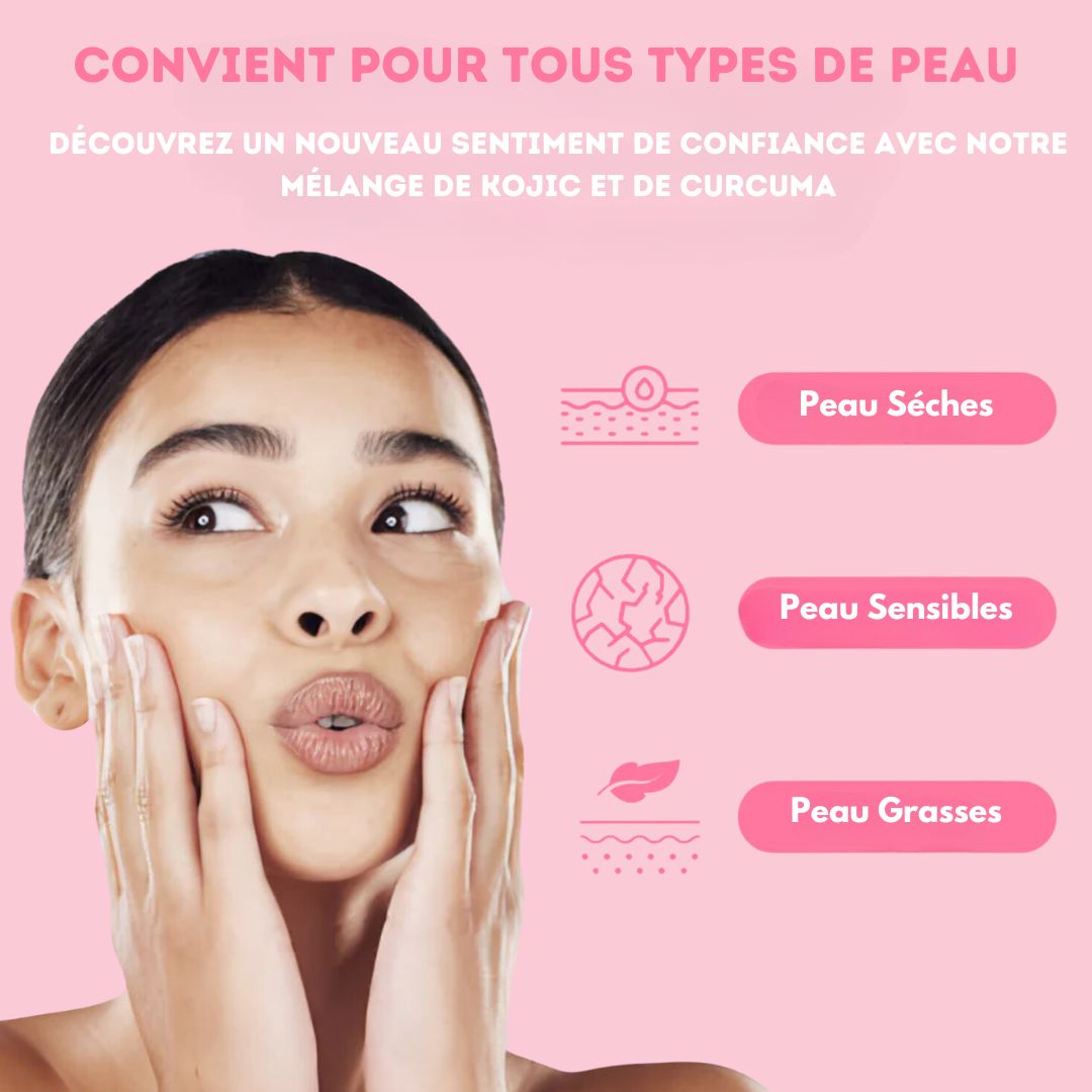 Pads Nettoyants à l'acide kojique et au curcuma